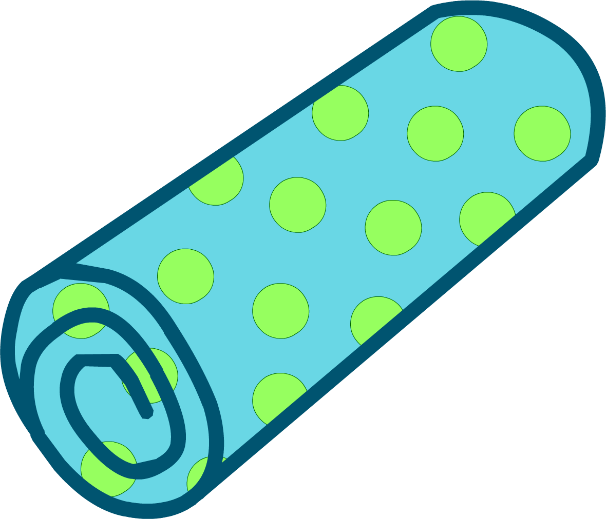 Beach Towel - Beach Towel Clipart (1180x1012)