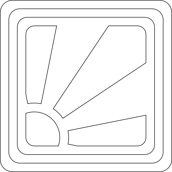 Sun - Rays - Clipart - Black - And - White - Clip Art (600x600)