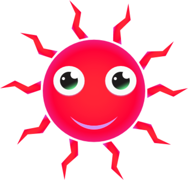 Free Red Sun Cliparts, Download Free Clip Art, Free - Author (600x575)