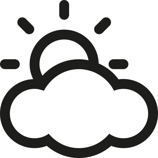 Clip Art, S - Sunny Cloudy Weather Icon (512x512)