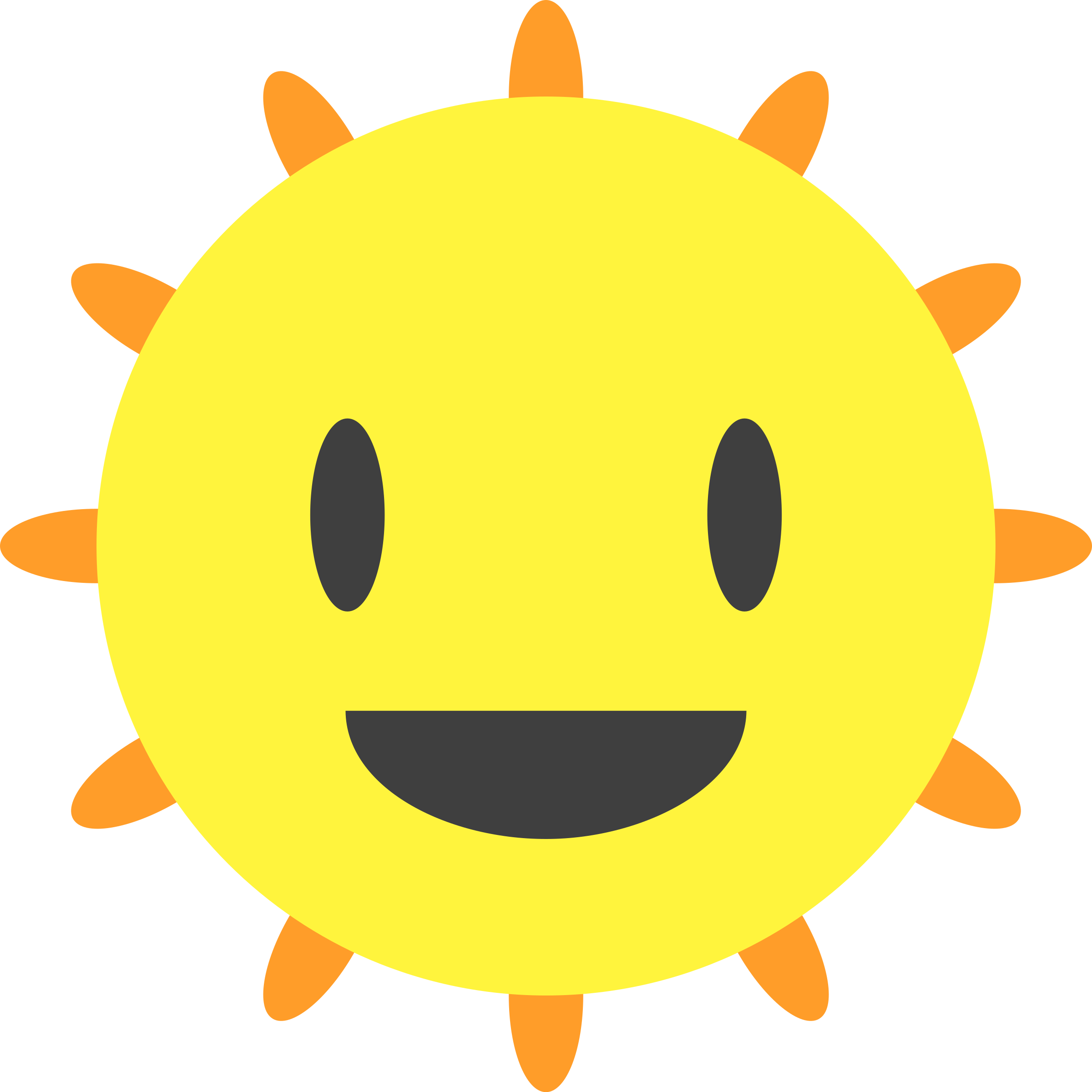 Clipart Happy Sun - Webp (2400x2400)