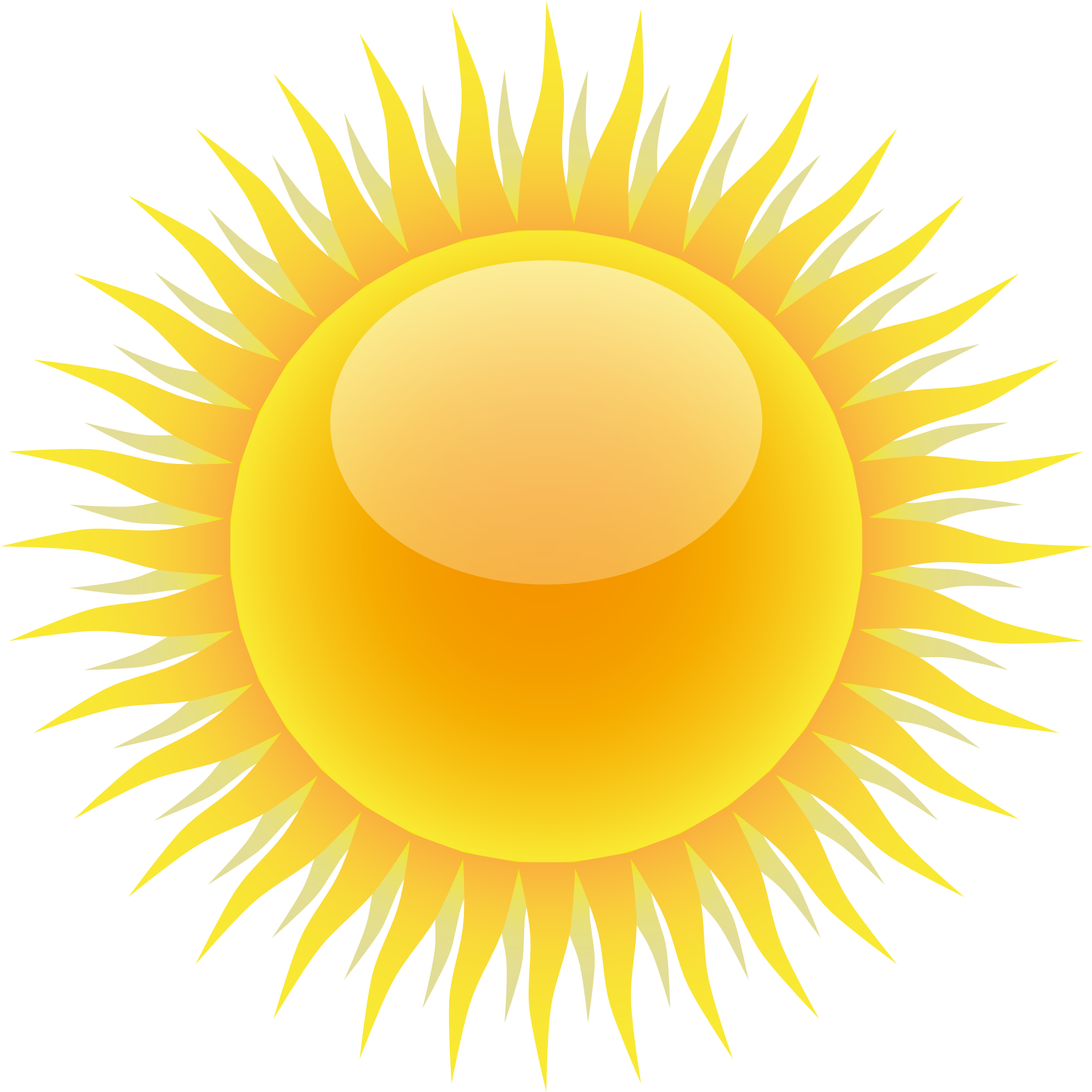 Rising Sun Clipart - Hd Image Of Sun (2041x2041)
