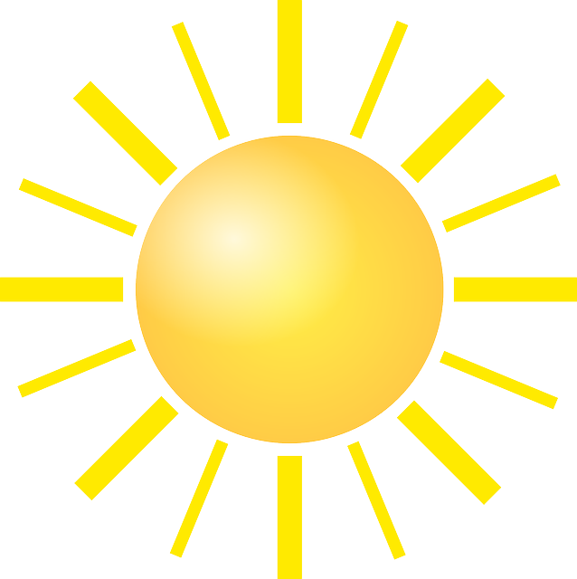 Bright Sun Clipart - Sun Black Background Clipart (638x640)