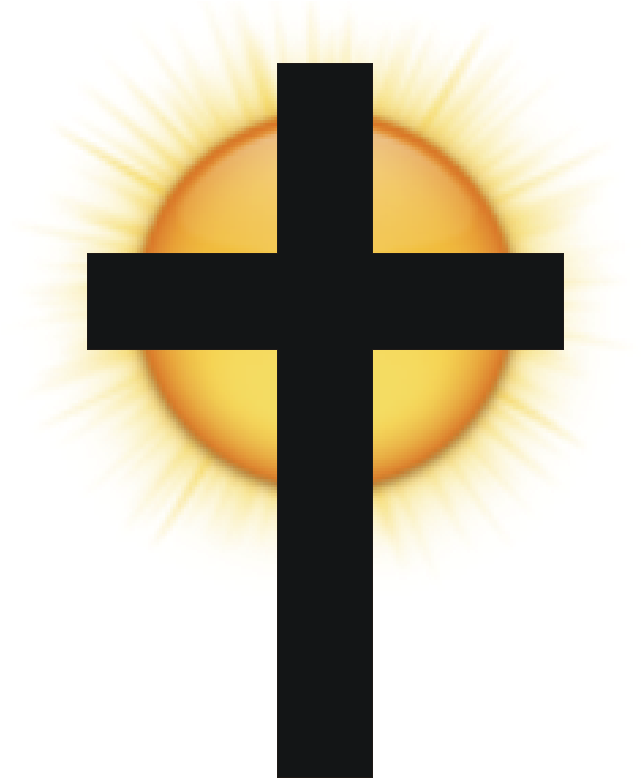 Sunshine Clipart Cross - Cross With Sun Clipart (675x777)