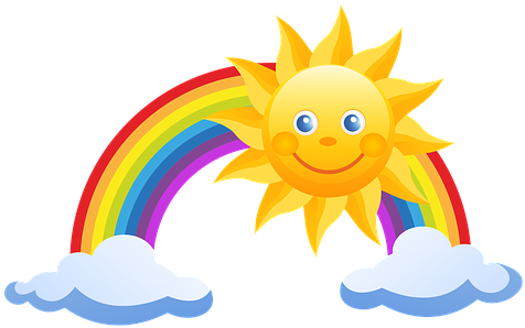 Screen A Fairy Tale The Sun Sweetheart Col - Rainbow With Sun Png (514x340)