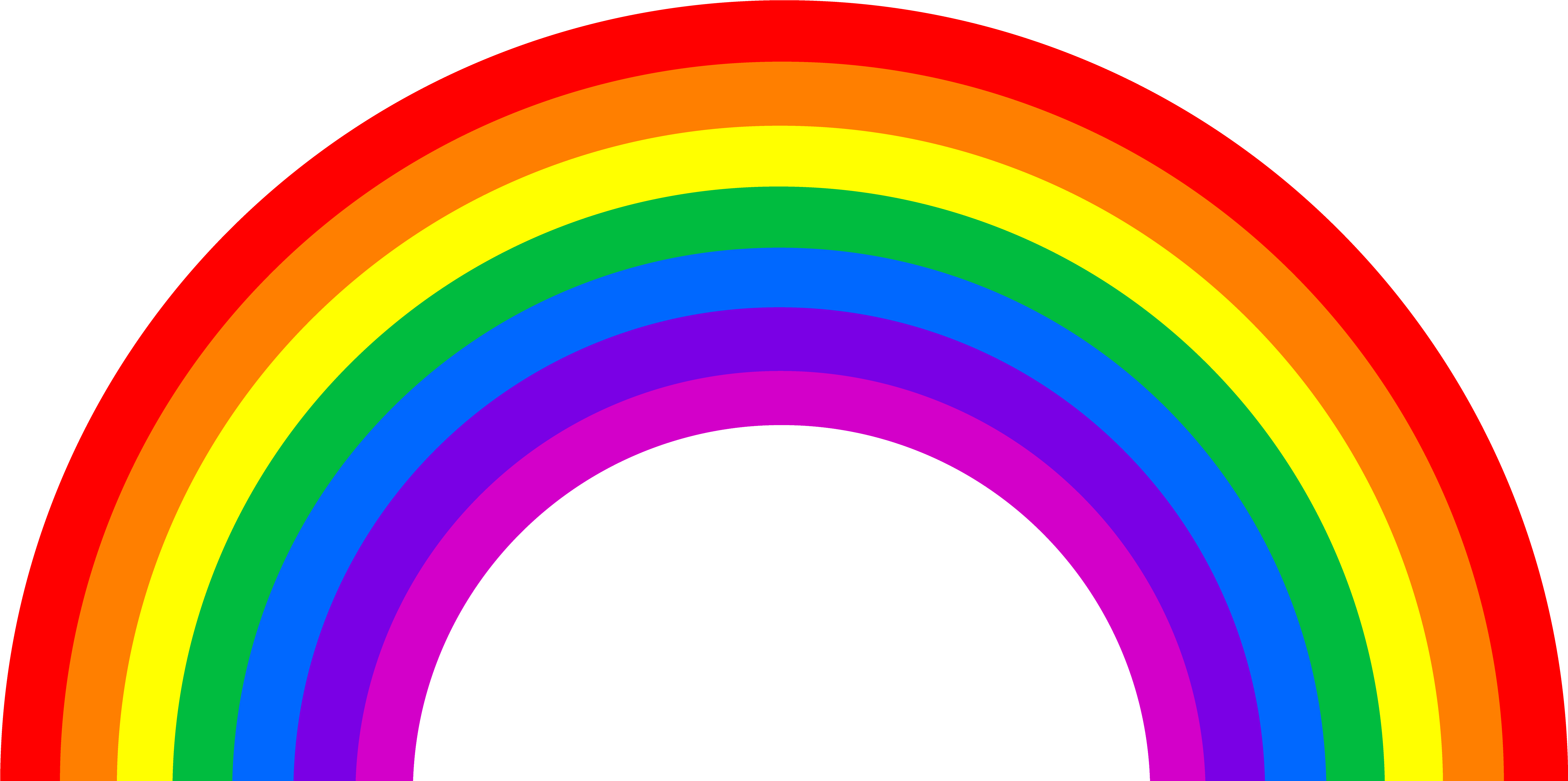 Rainbow And Sun Clipart Clipart Panda Free Clipart - Rainbow Png (5961x3059)