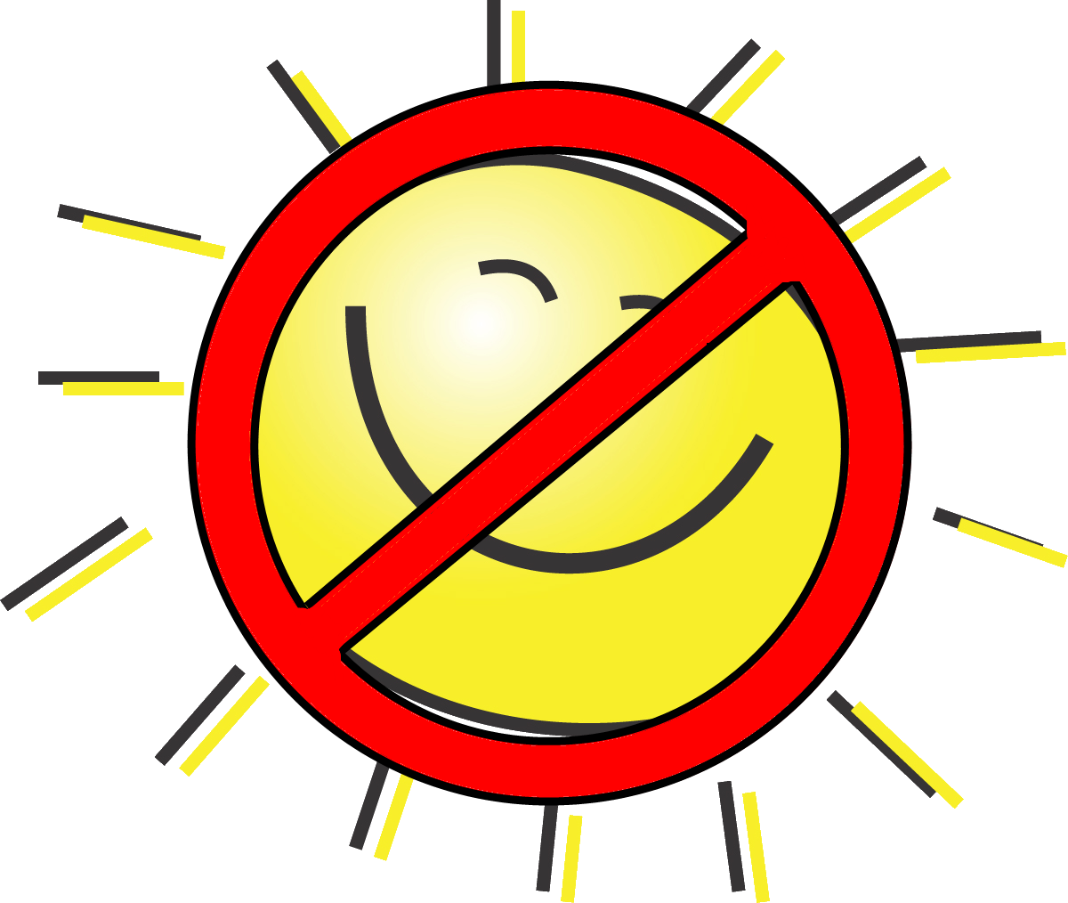 No Sign Sun Clipart - Systemic Lupus Erythematosus Cartoon (1200x1014)