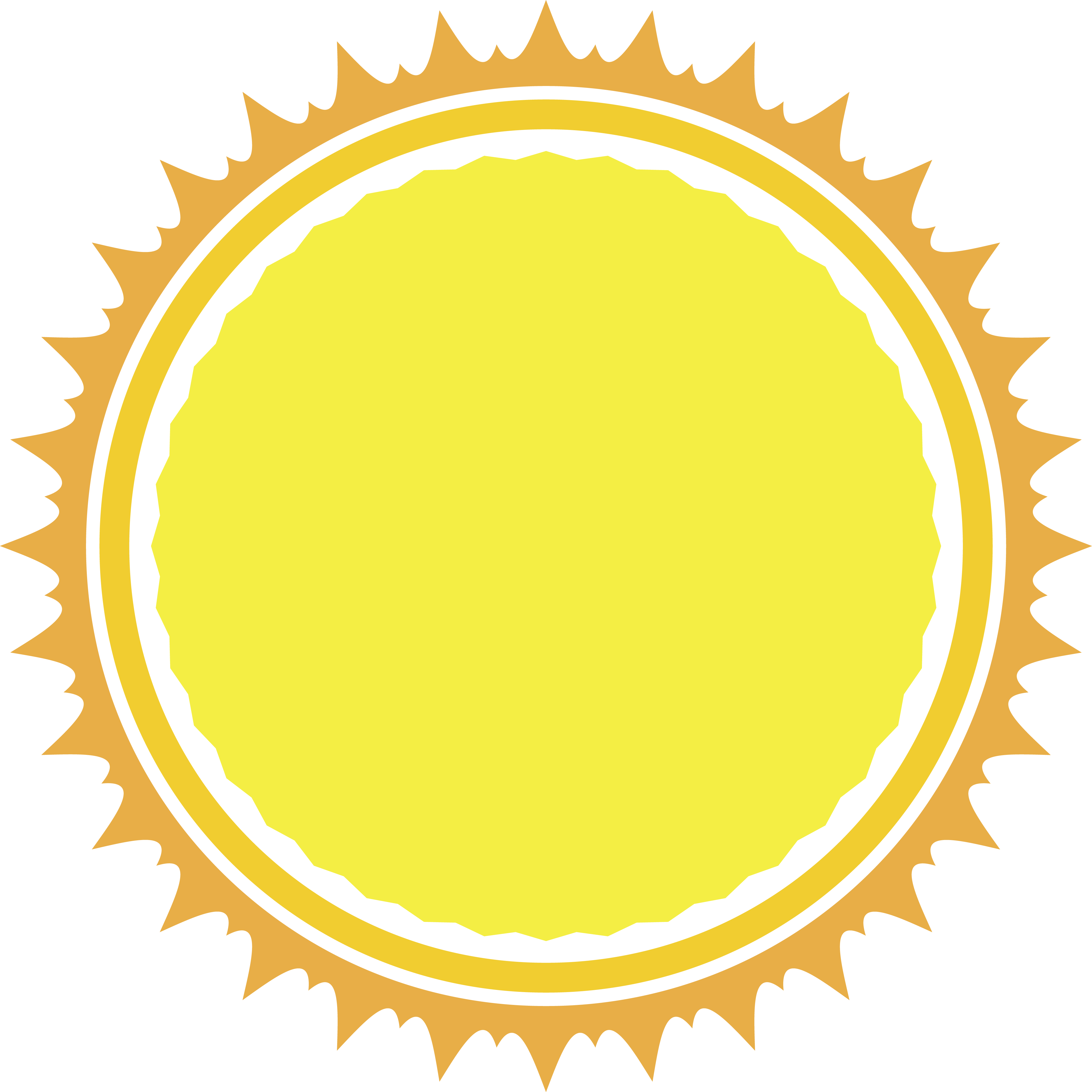 Free Clipart Of A Summer Sun - Circle (4000x4000)