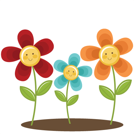 Summer Flowers Svg Scrapbook Title Summer Svg Files - Flowers And Sun Clipart (432x432)