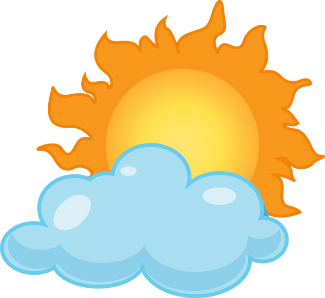 Lounge Clipart Sunny Weather - Tired Sun (640x588)