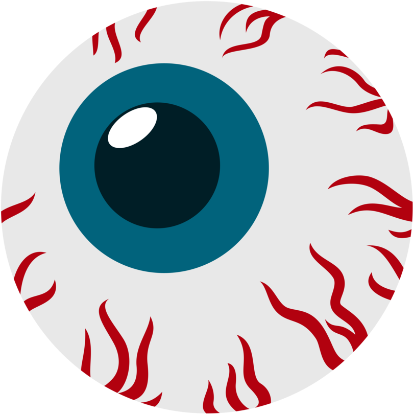 Red Eye Drawing Clip Art - Bloodshot Eyeball Cartoon (900x875)