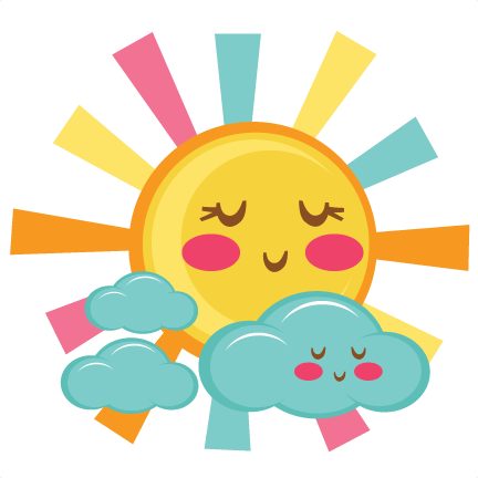 Cute Sun Svg Scrapbook Cut File Cute Clipart Files - Sun Cute (432x432)