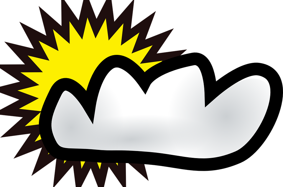 Partly Cloudy Clip Art (960x634)