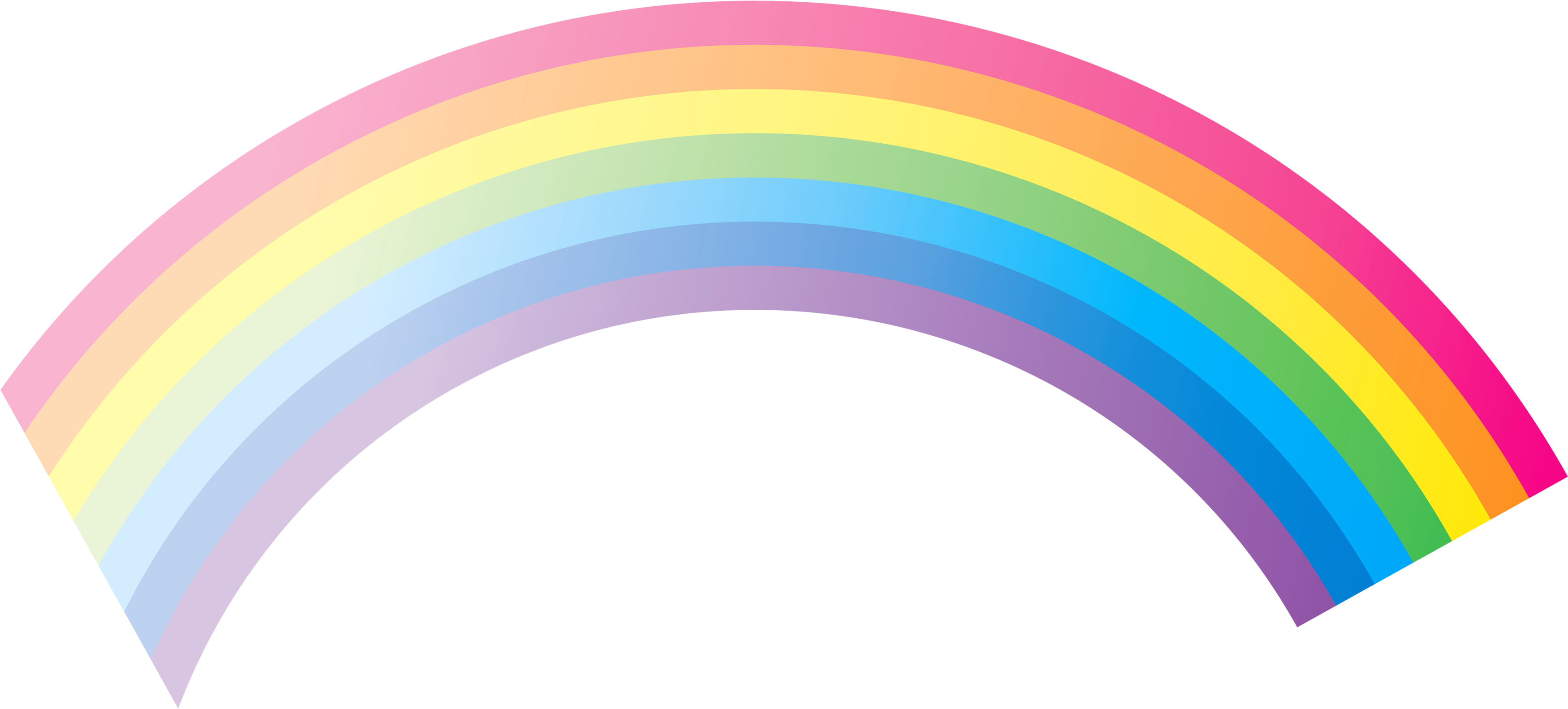Rainbow Png Image - Rainbow With No Background (3500x1584)