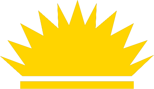 Amazing Sun Black And White Clipart Half Sun Clipart - Half Of The Yellow Sun (495x287)