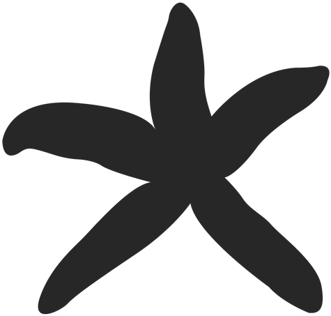 Starfish Silhouette Transparent Cliparts - Caballos De Mar Silueta (512x512)