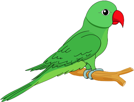 Parrot Green Clipart - Parrot Images Clip Art (550x400)