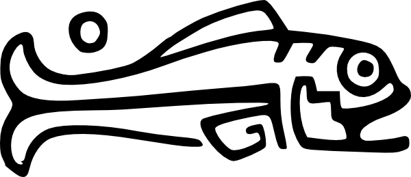 Starfish Clipart Black And White - Designs Of Ancient Mexico (600x259)