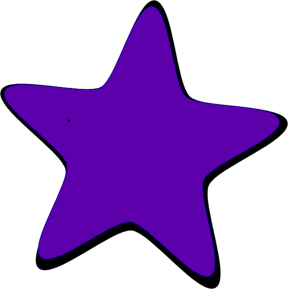 Clipart Purple Star Clip Art At Clker Com Vector Online - Purple Star Clipart (594x595)