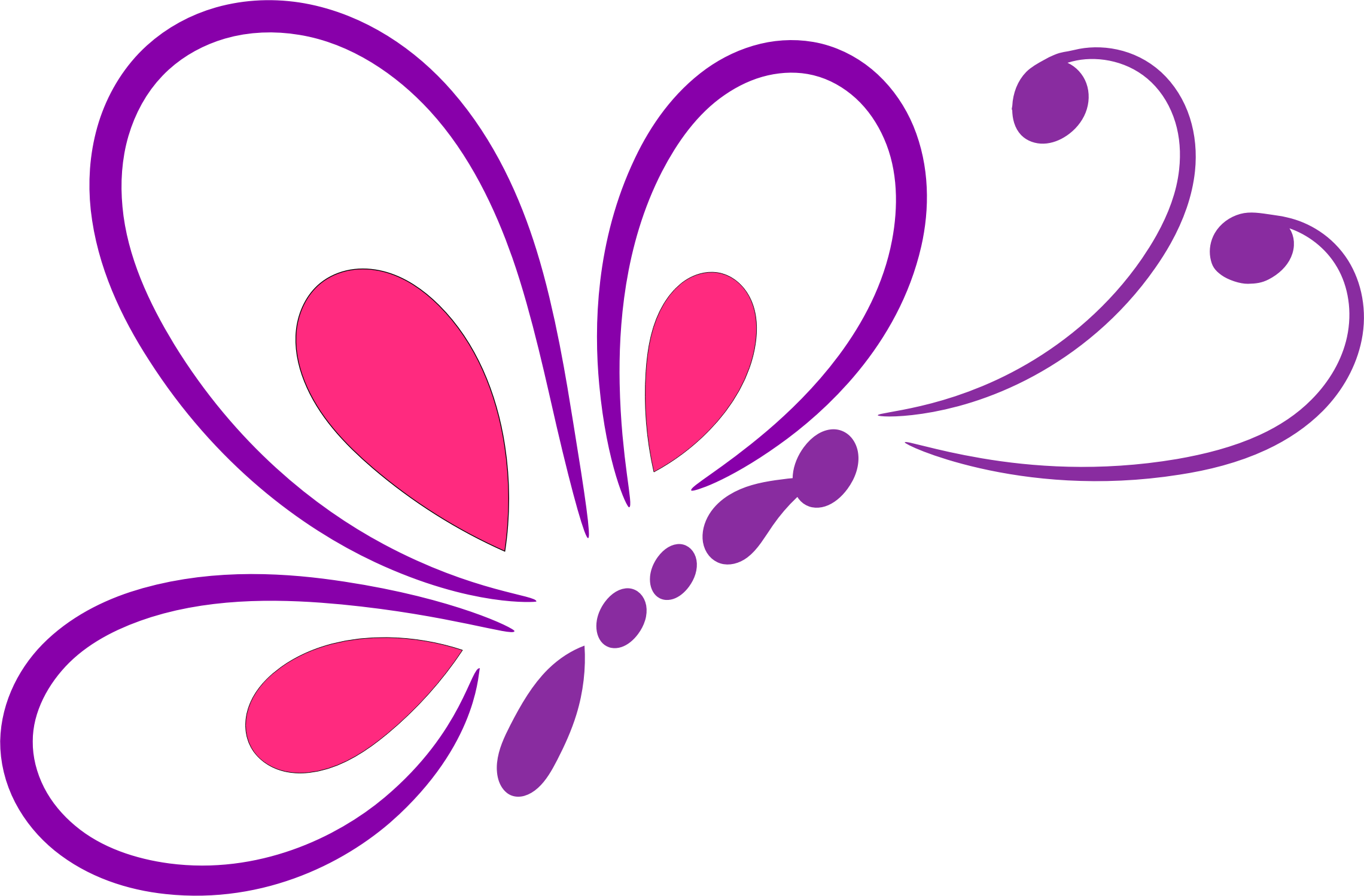 Free Clipart For Teacher Image Clipart Line - Butterfly Line Art Png (2280x1498)