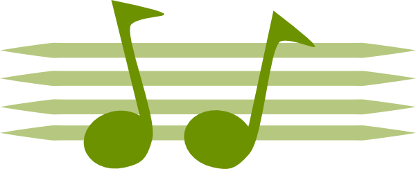 Music Notes - Clip Art (600x244)