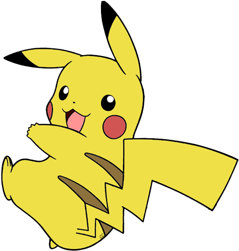 Anime Clipart Pikachu - Pokemon Coloring Pages Pikachu Cute (478x497)