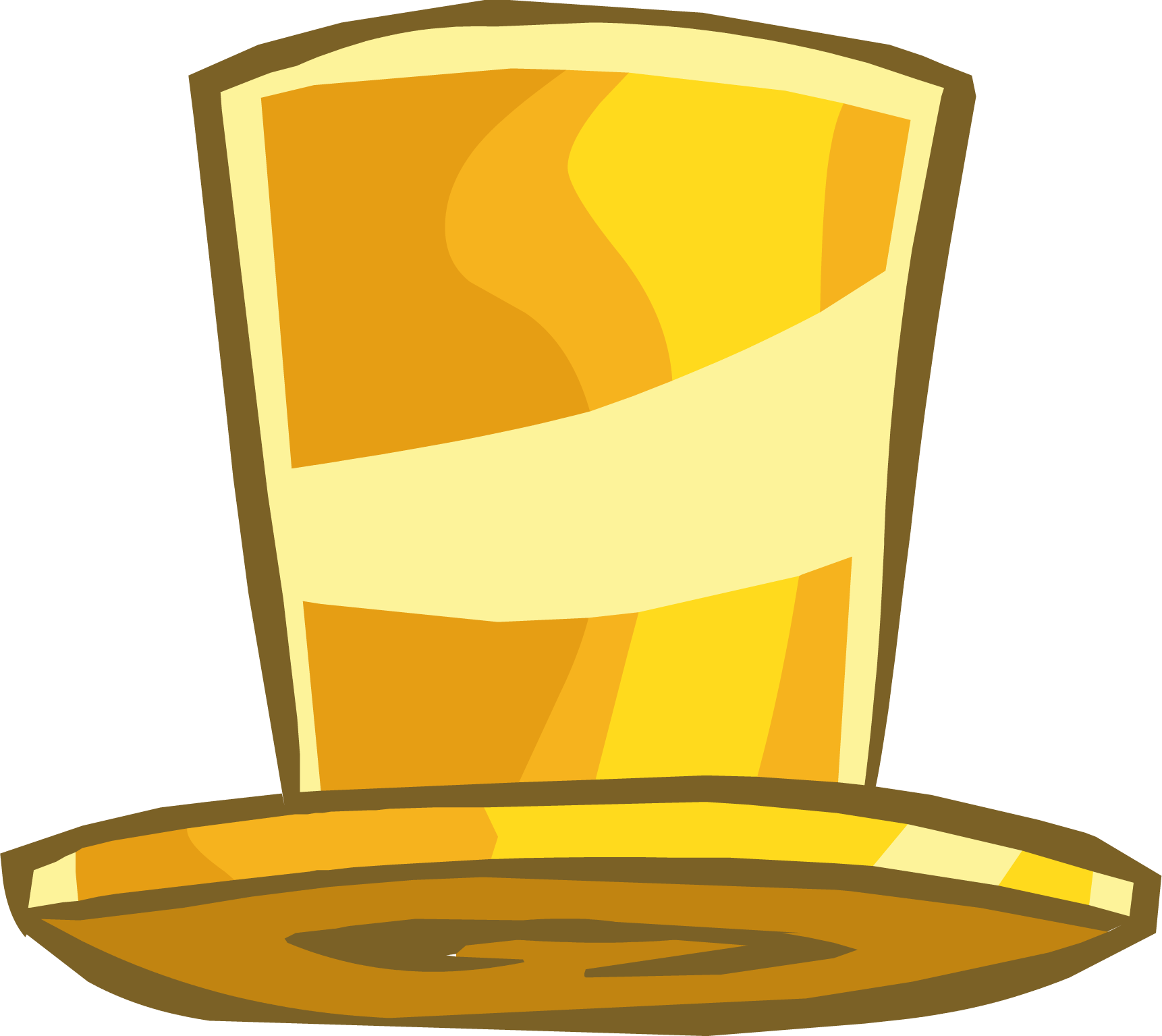 Club Penguin Gold Hat (1722x1535)