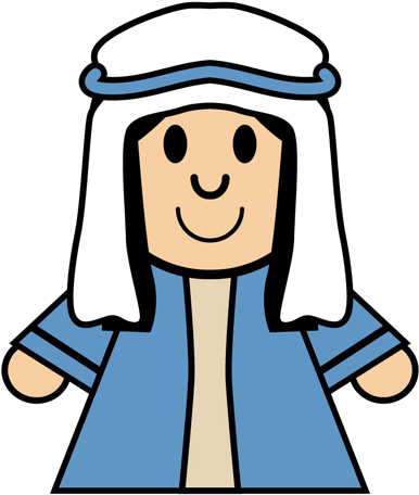 May Clipart - Mary Nativity Clip Art (500x500)