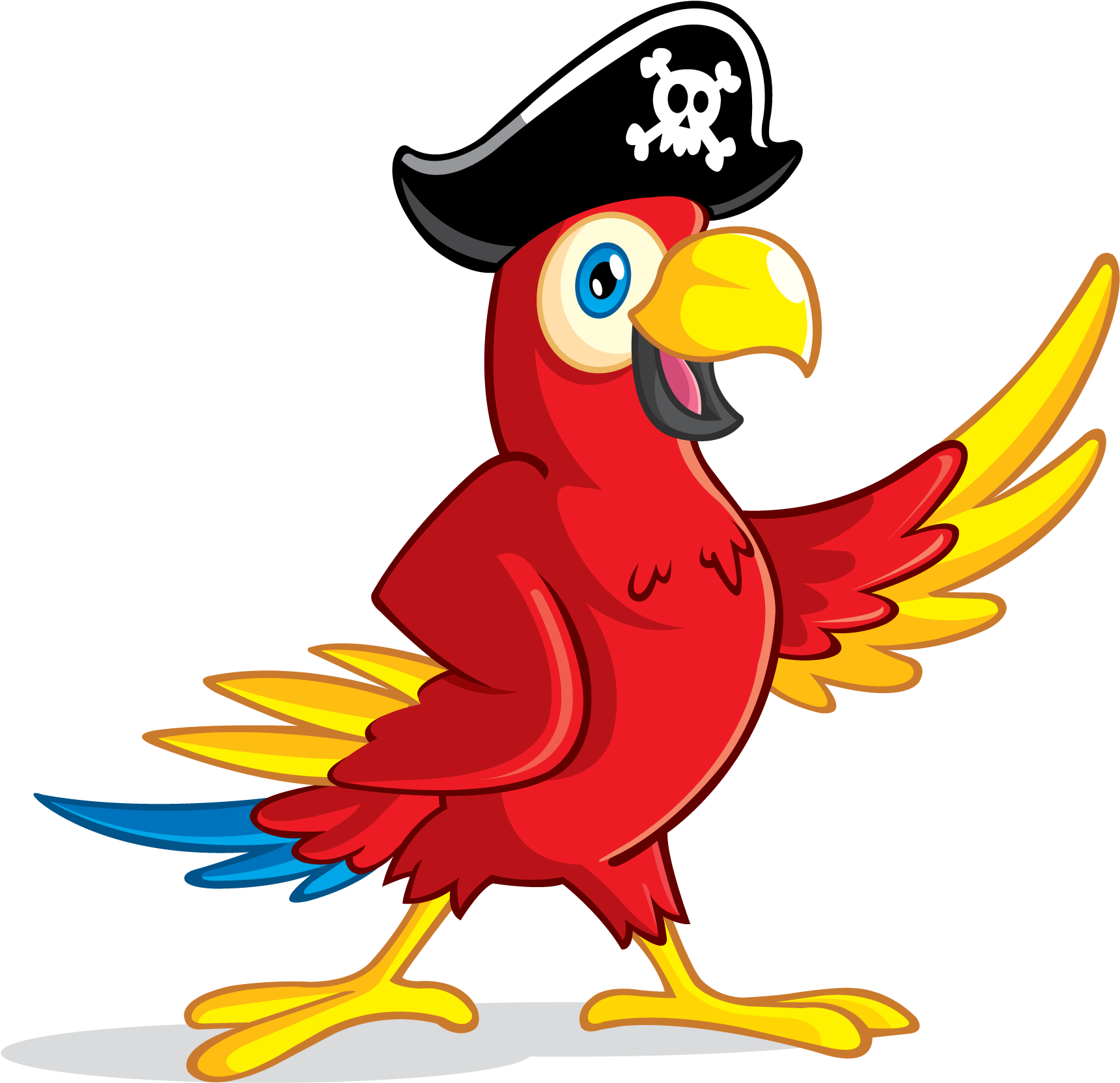 Parrot Clipart Pirate Parrot - Pirate Parrot Png (1792x1736)
