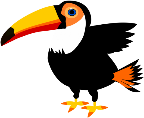 Toco Toucan Parrot Bird Clip Art - Toco Toucan Parrot Bird Clip Art (496x496)