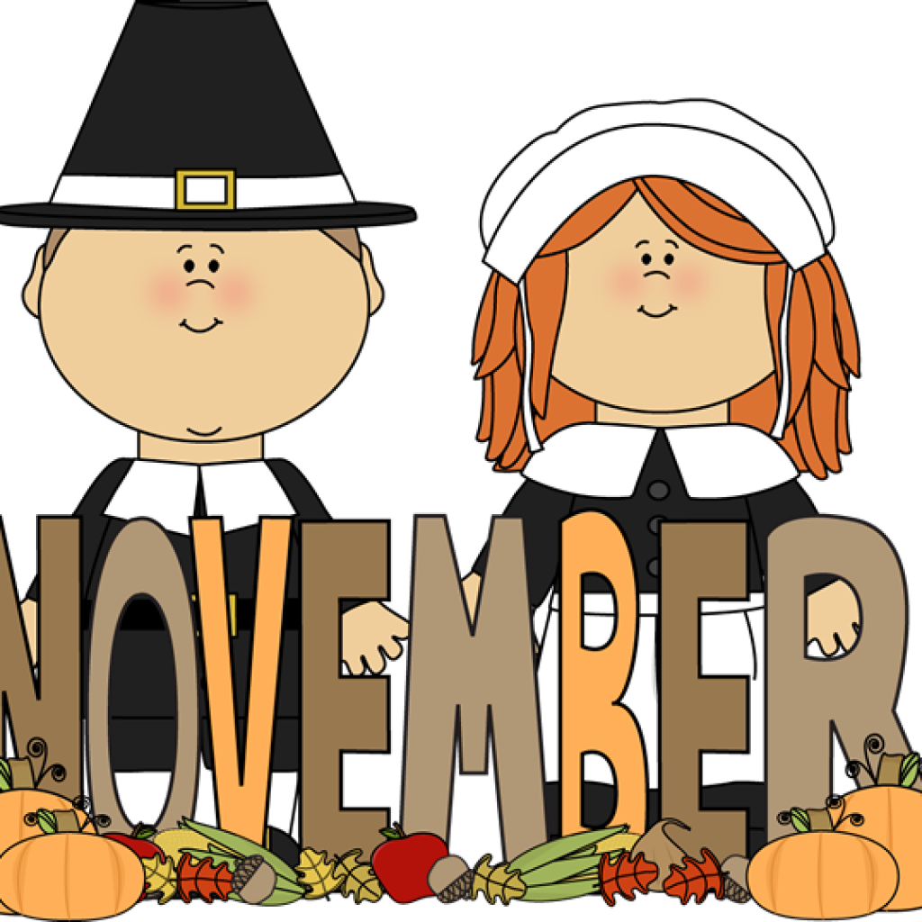Word Clip Art Free Free Month Clip Art Month Of November - Pilgrims In The Mayflower (1024x1024)