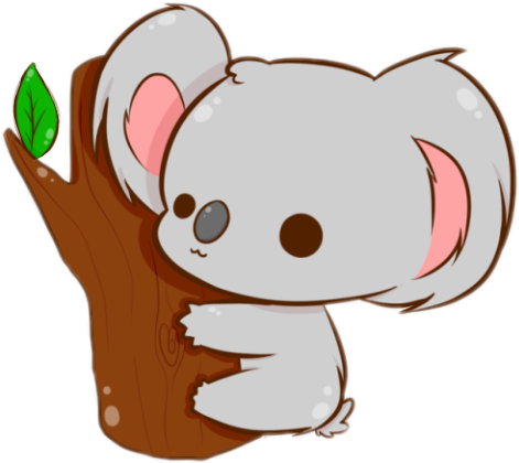 Chibi Animal Koala Cute Kawaii ♡ - Chibi Koala Png (471x420)