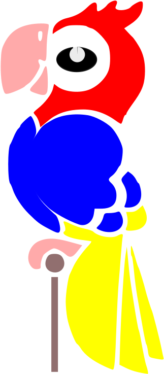 Free Parrot - Papiga Clipart (566x800)