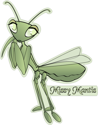 May Clipart - Mantis (423x531)