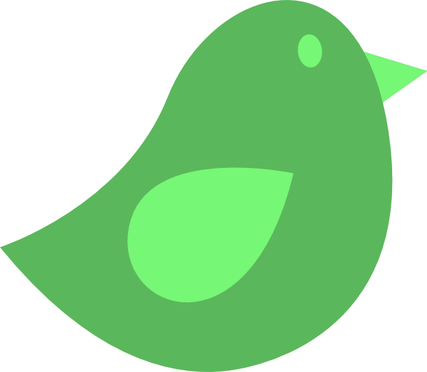 Green Bird Clip Art At Clker Com Vector Online Royalty - Green Bird Icon (600x523)