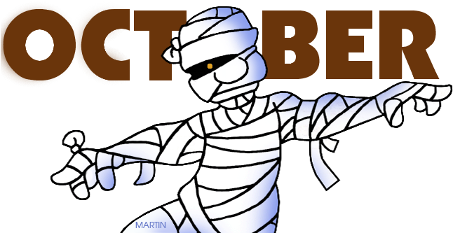 October - Phillip Martin Clipart October (648x346)