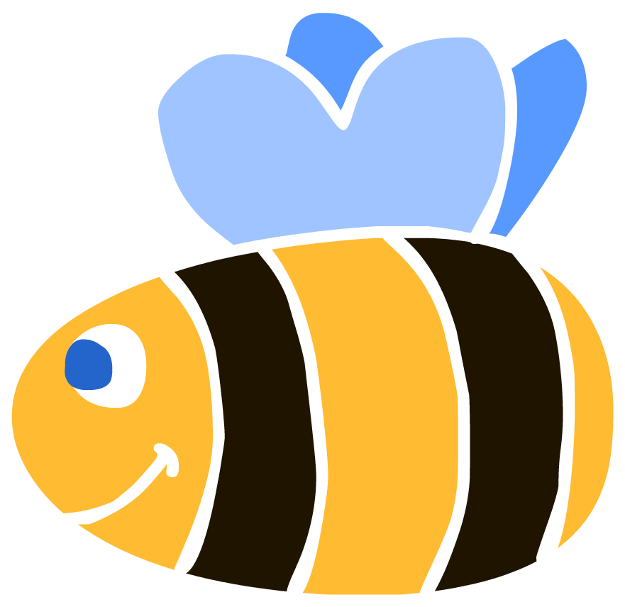 Cute Baby Bee Clipart - Clip Art Simple (881x856)