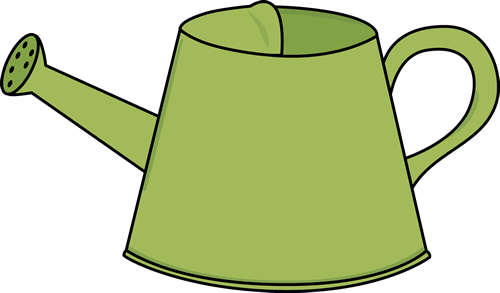 Might - Clipart - Green Watering Can Clipart (500x293)