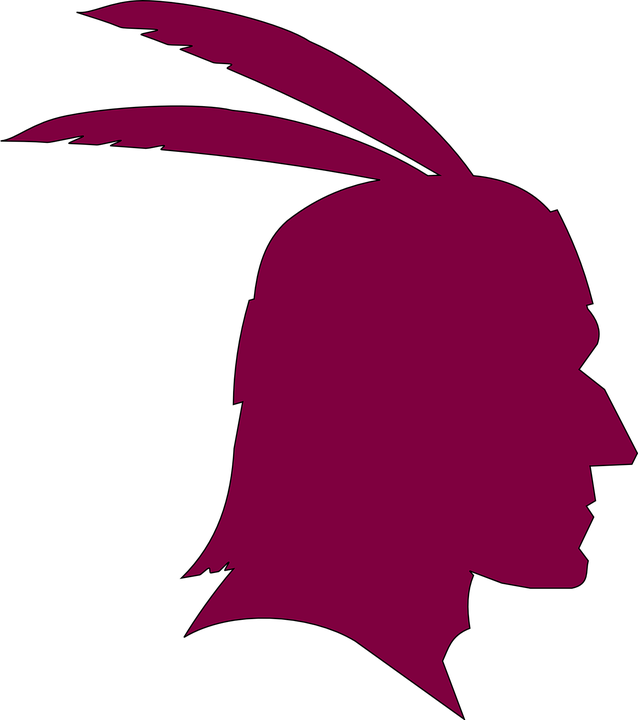 Head Thanksgiving Profile November Indian American - Native American Silhouette (638x720)
