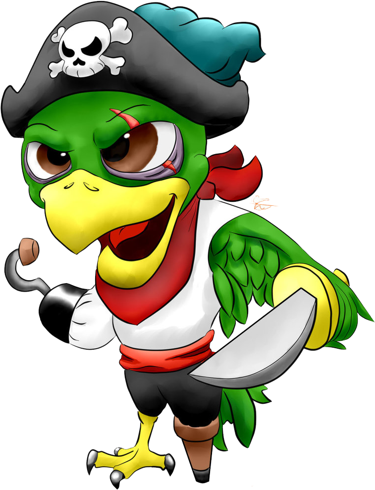 Pirate Parrot Png Image - Pirate Parrot Png (784x1020)
