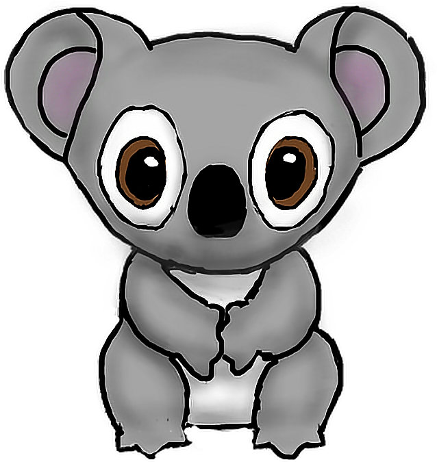 Koala Koala Sticker Nature Transparent Freetoedit Drawi - Koala (710x674)