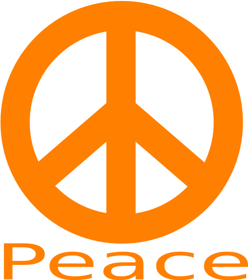 Peace Symbol Clip Art - Animated Peace Sign (510x597)
