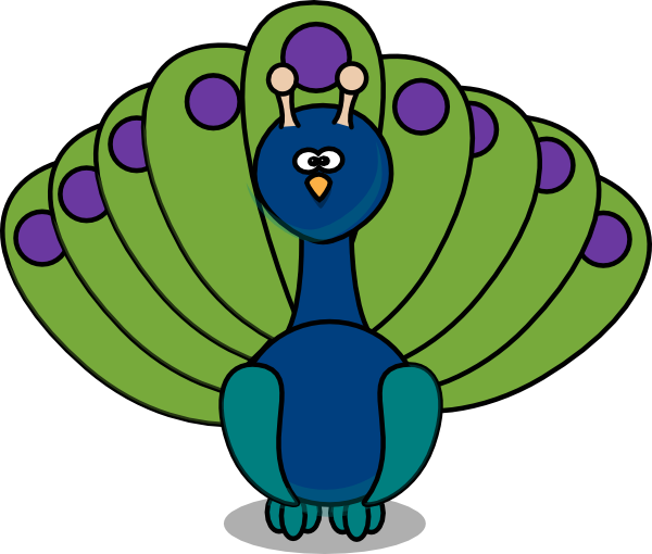 Peacock Clip Art - Peacock Free Clipart (600x510)