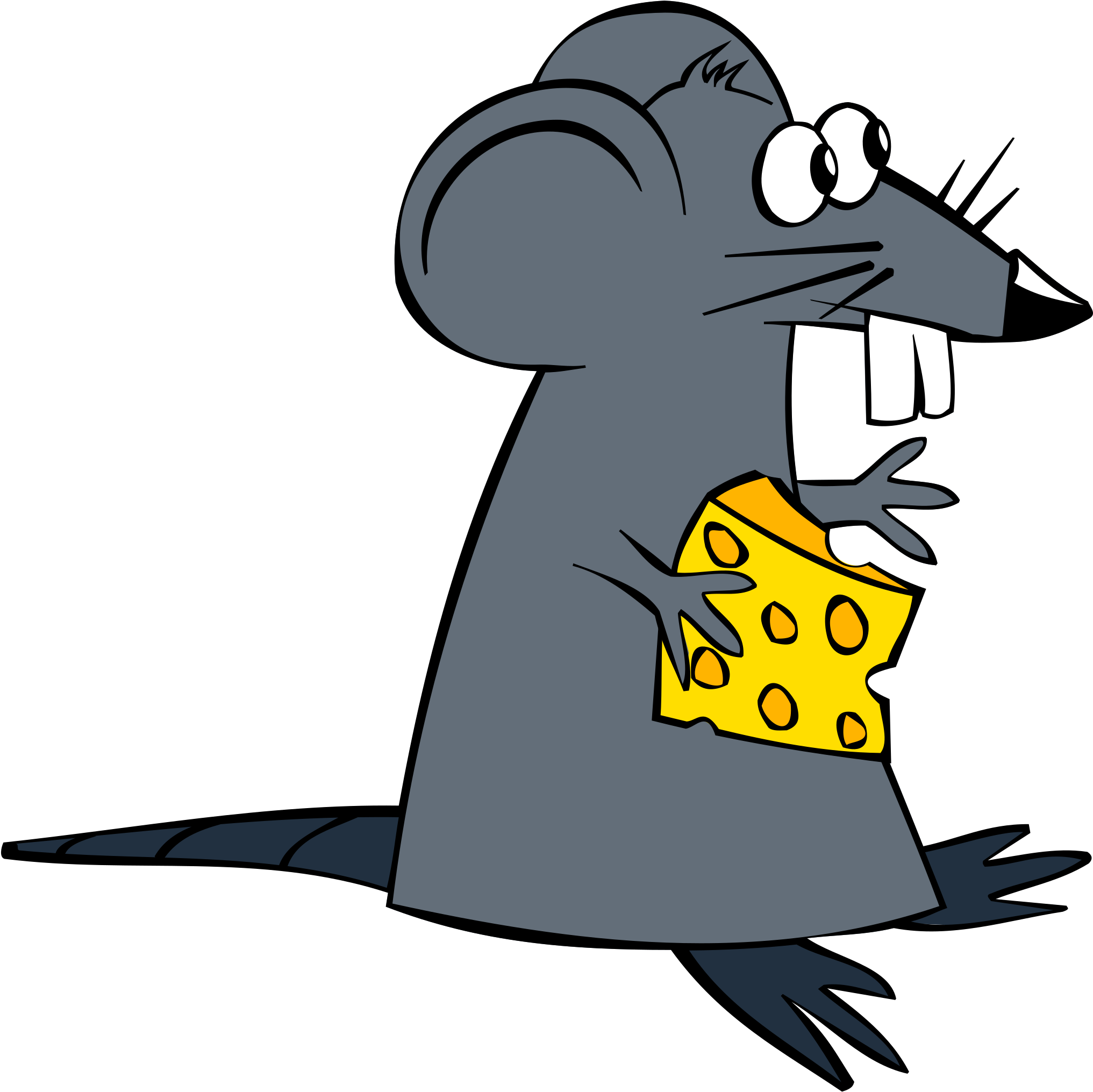 Big Image - Mouse Cheese Clipart (2400x2400)