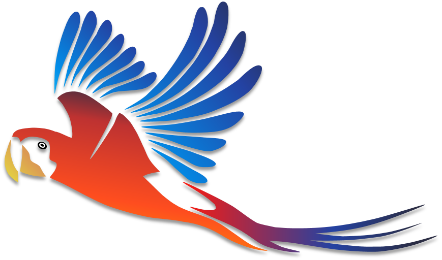 Parrots Illustrations - Parrot Tattoo Designs (869x512)