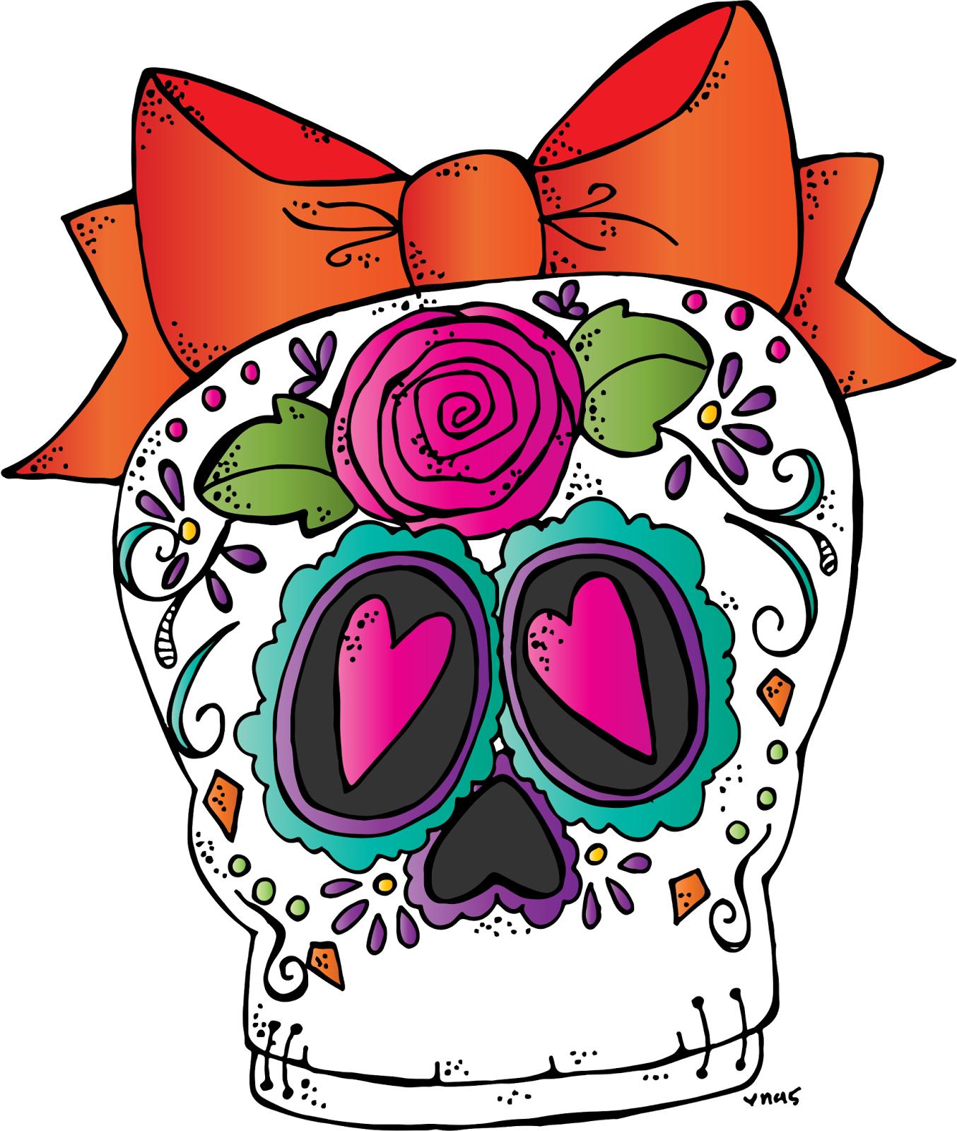 Happy Early Halloween My Friends - Melonheadz Day Of The Dead (1354x1600)