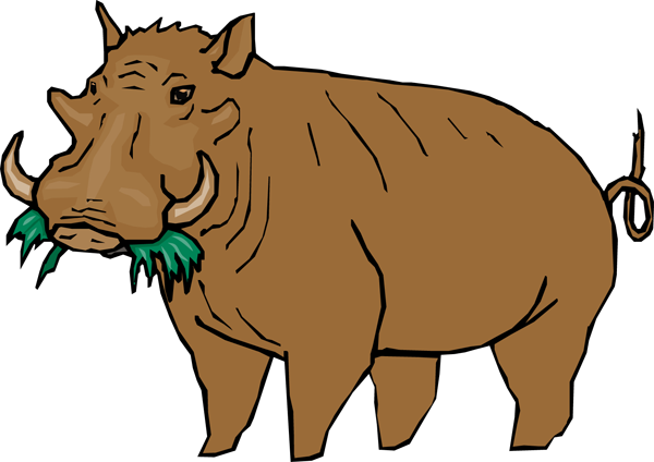 Top 95 Warthog Clip Art - Warthog Clipart (600x424)