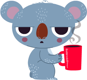Thank You - Koala Emoji (356x444)