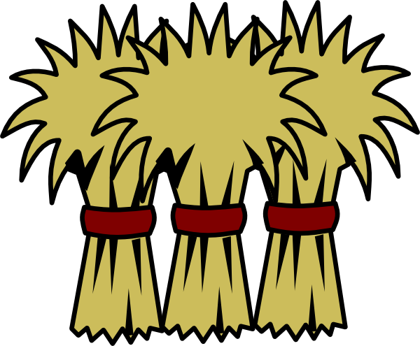 Cartoon Hay Bale Clipart - Hay Clipart (600x495)
