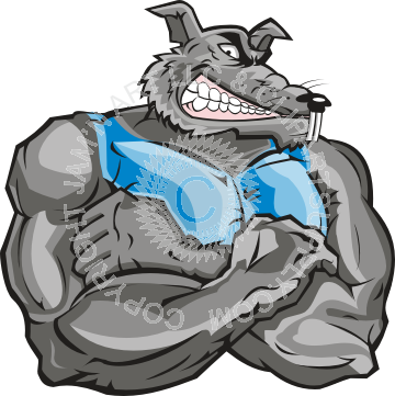 Rat Clipart Tough - Tough Rat (360x361)